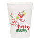 Merry Mahjong Cocktails Chridstmas Frosted Cups
