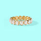 Pearl Hearts Enamel Stretch Bracelet