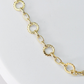 Gold Circle Chain Link Necklace