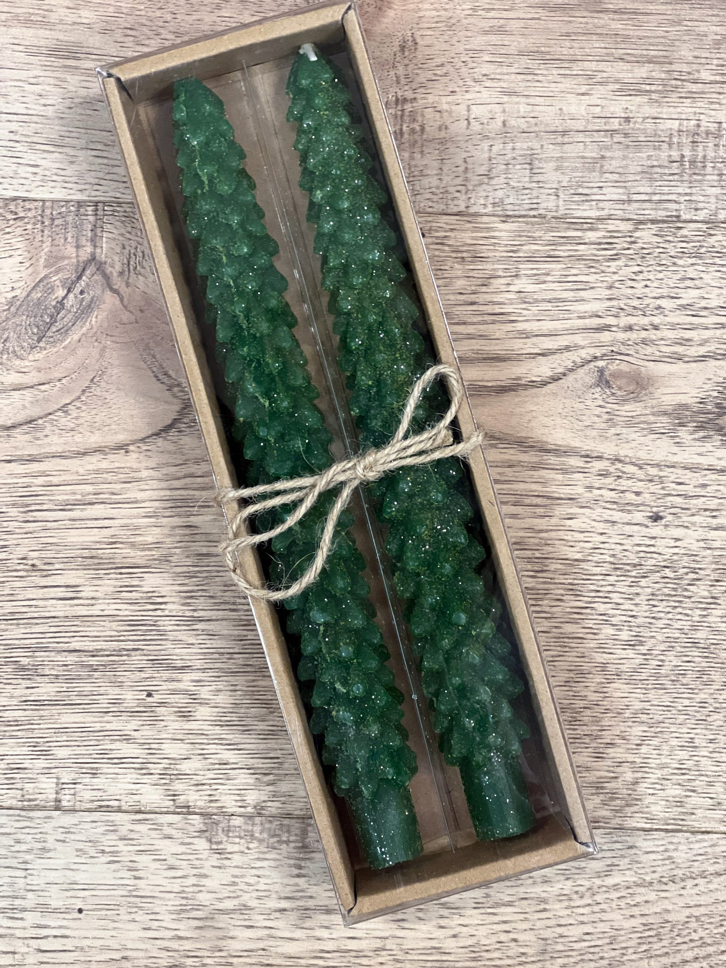 10” Tree Taper Candle Boxed Set of 2