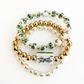 Jade Bamboo Mahjong Stretch Bracelet Set