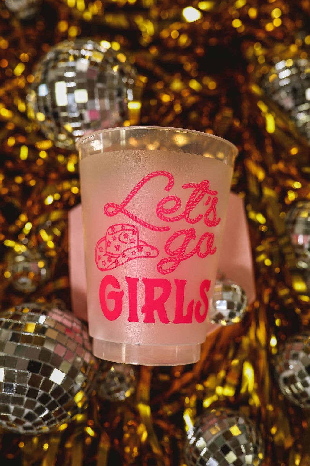 "Let's Go Girls" Rodeo Frosted Cups