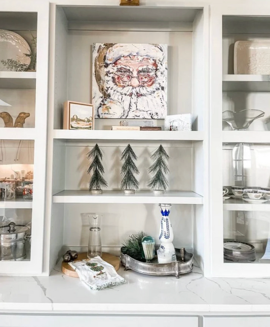 12” x 12” Gold Santa Canvas