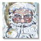 24” x 24” Gold Santa Canvas