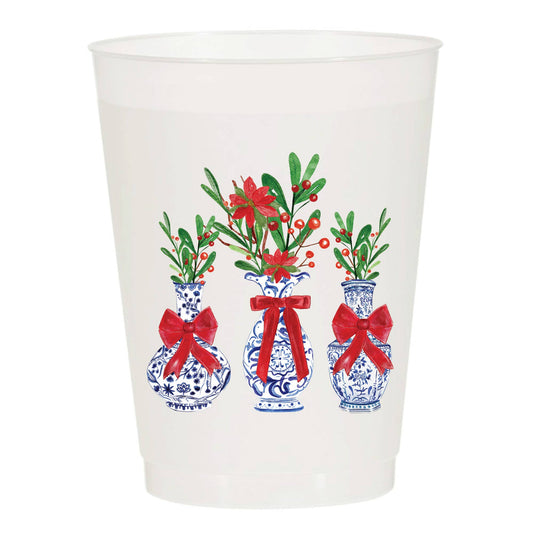 Ginger Jar Frosted Christmas Cups