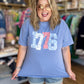 1776 Stars & Gingham Curvy Tee