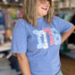 1776 Stars & Gingham Curvy Tee