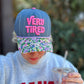 "Very Tired" Blue Chambray Embroidered Baseball Cap