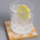 Sunshine Check Resin Coasters (Set of 4)