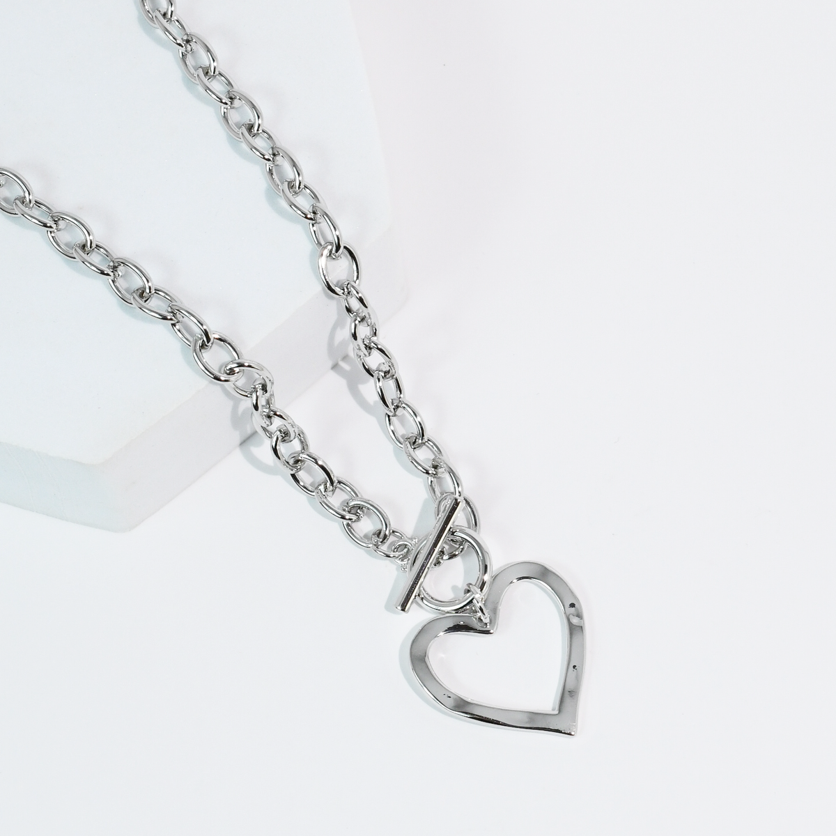 Isn't She Lovely Silver Heart Necklace
