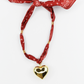 Puffy Heart Bandana Scarf Necklace