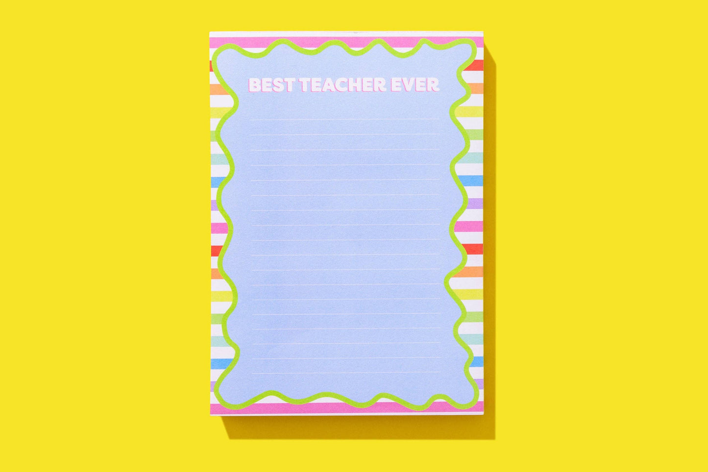 Best Teacher Ever Colorful Notepad