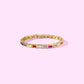 Pearl Hearts Enamel Stretch Bracelet
