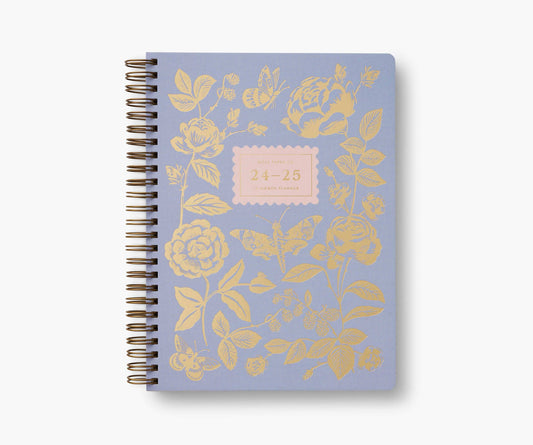 2025 English Rose 17-Month Academic Softcover Spiral Planner - FINAL SALE