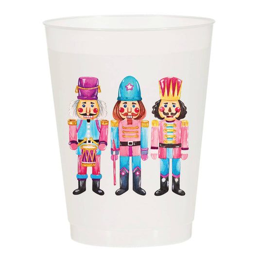 Nutcracker Frosted Christmas Cups