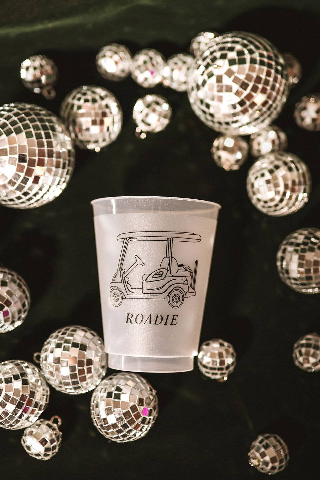 Golf Cart Roadie Frosted Cups
