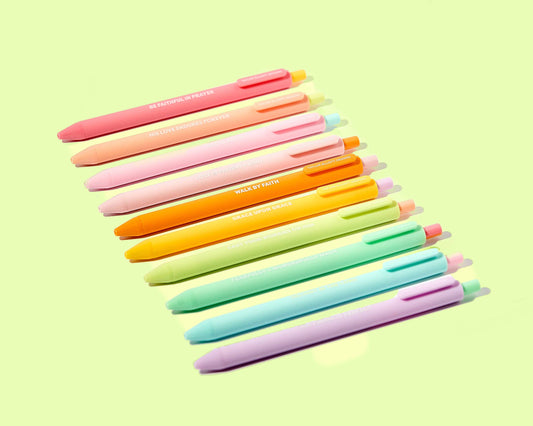 Motivational Faith Gel Pen Set
