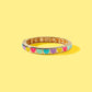 Pearl Hearts Enamel Stretch Bracelet