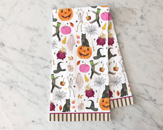 Tricks & Treats Halloween Tea Towel