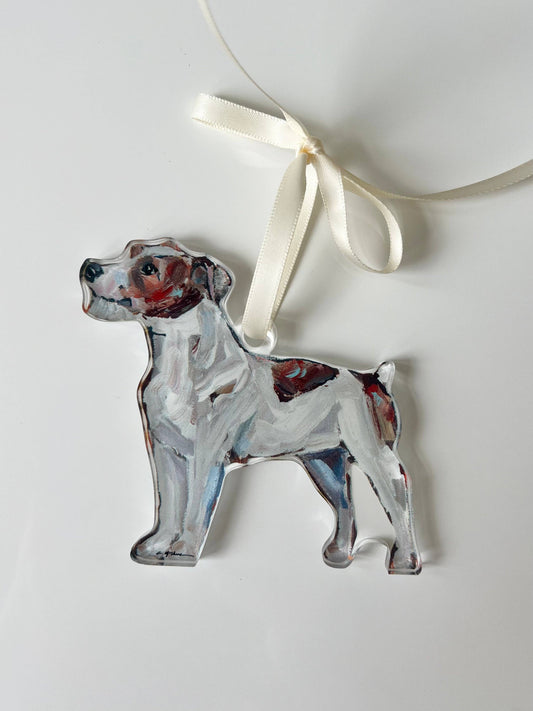 "Jack Russell Wire-Haired Dog" ornament