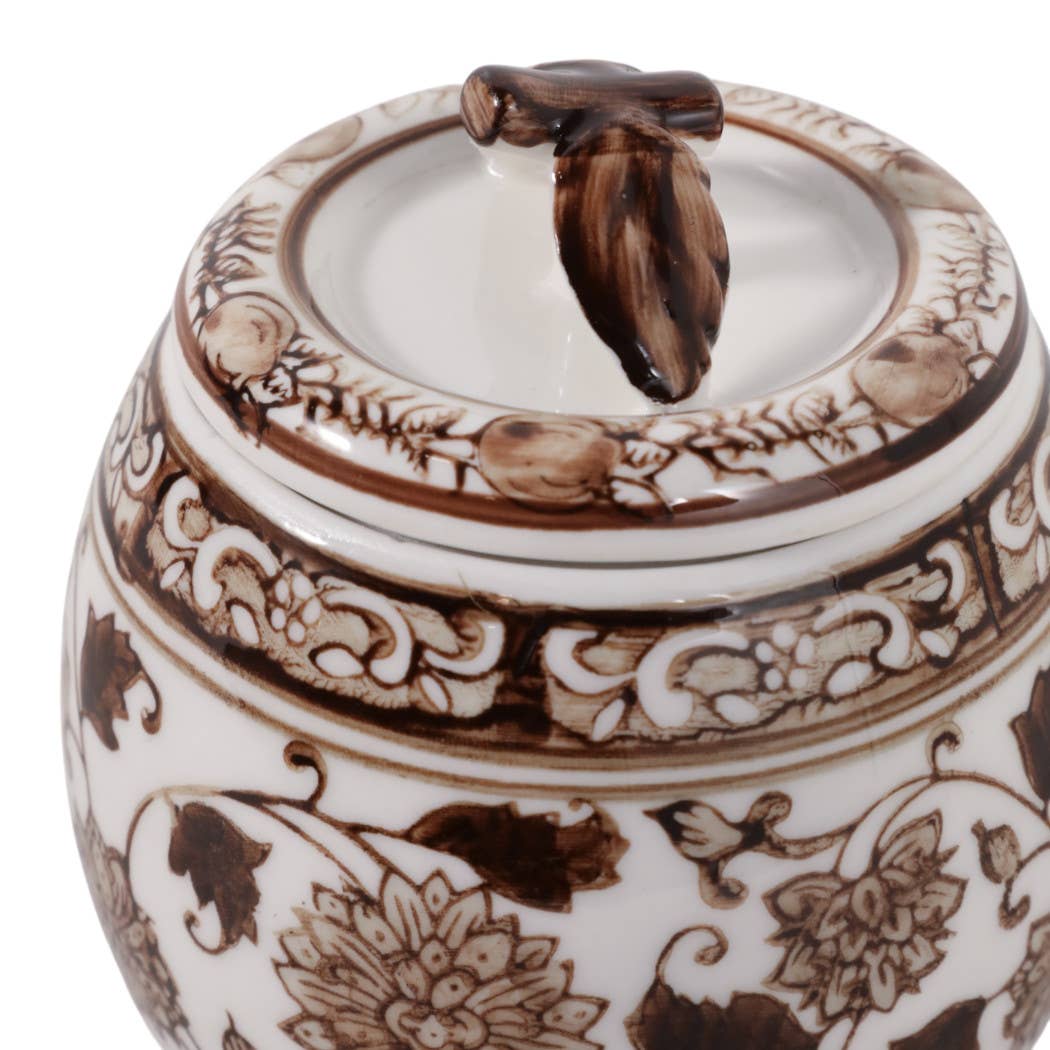 Peony Wax Brown Chinoiserie Candle