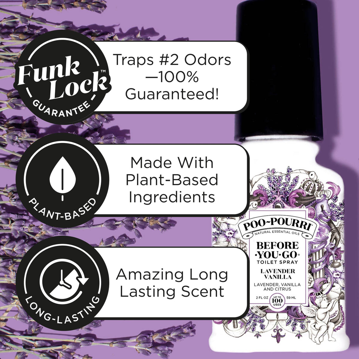 Lavender Vanilla Toilet Spray | Poo~Pourri