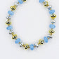 Frosted Sky Mixed Metal Beaded Necklace