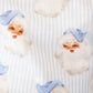 Mommy & Me Vintage Santa Blue Pajamas
