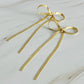 Oh My Darling Long Bow Drop Earrings