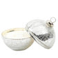 "Noel" Silver Glass Ornament Candle