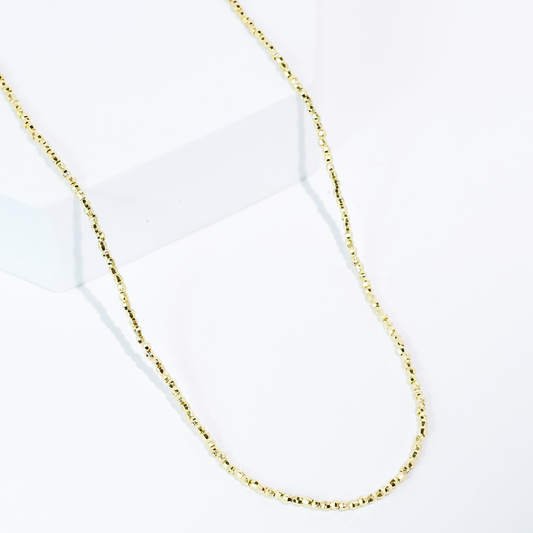 Golden Whisper Beaded Necklace