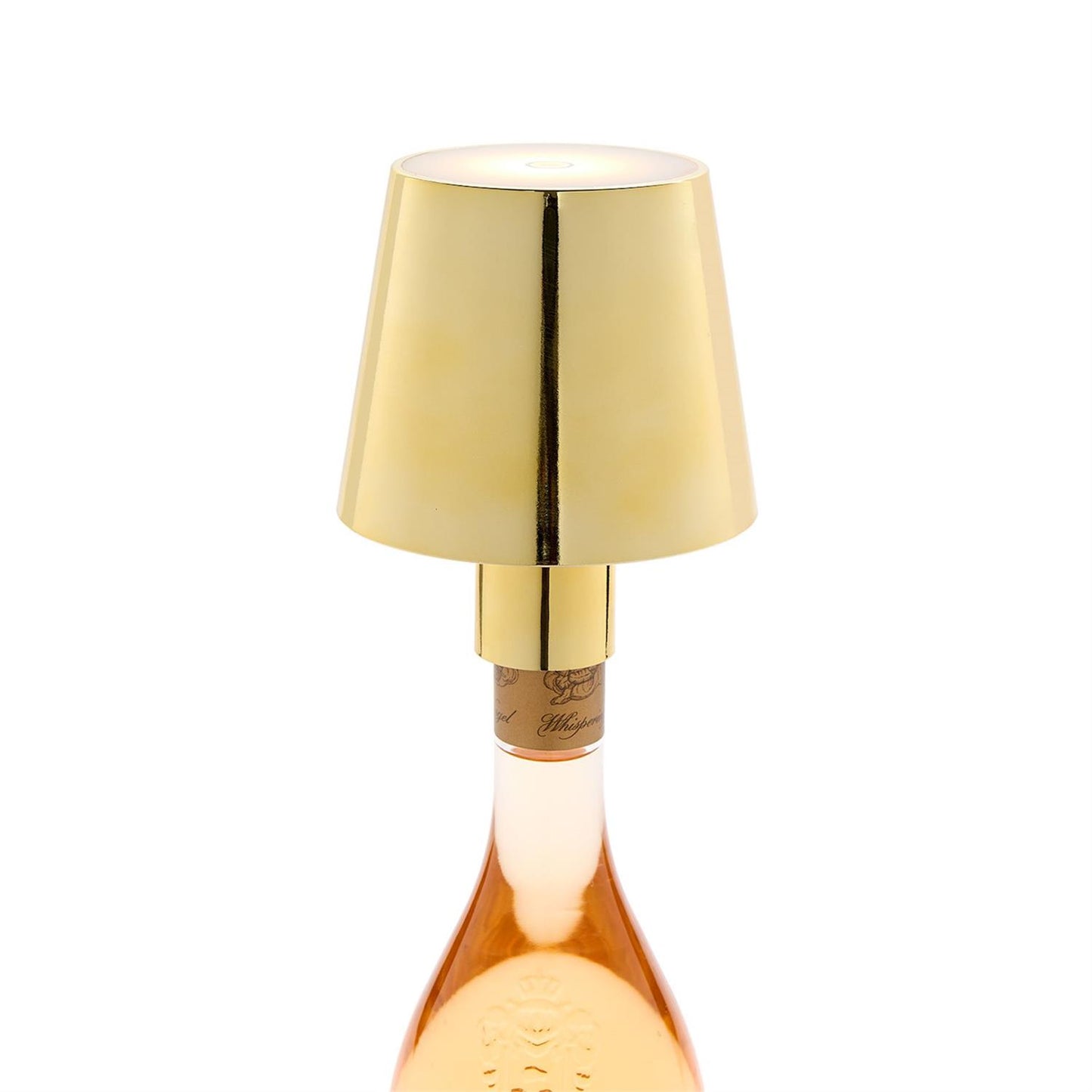 LED Portable Cordless Gold Bottle Lampshade