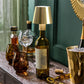 LED Portable Cordless Gold Bottle Lampshade