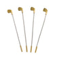 Gold Golf Club Stirrers (Set of 4)