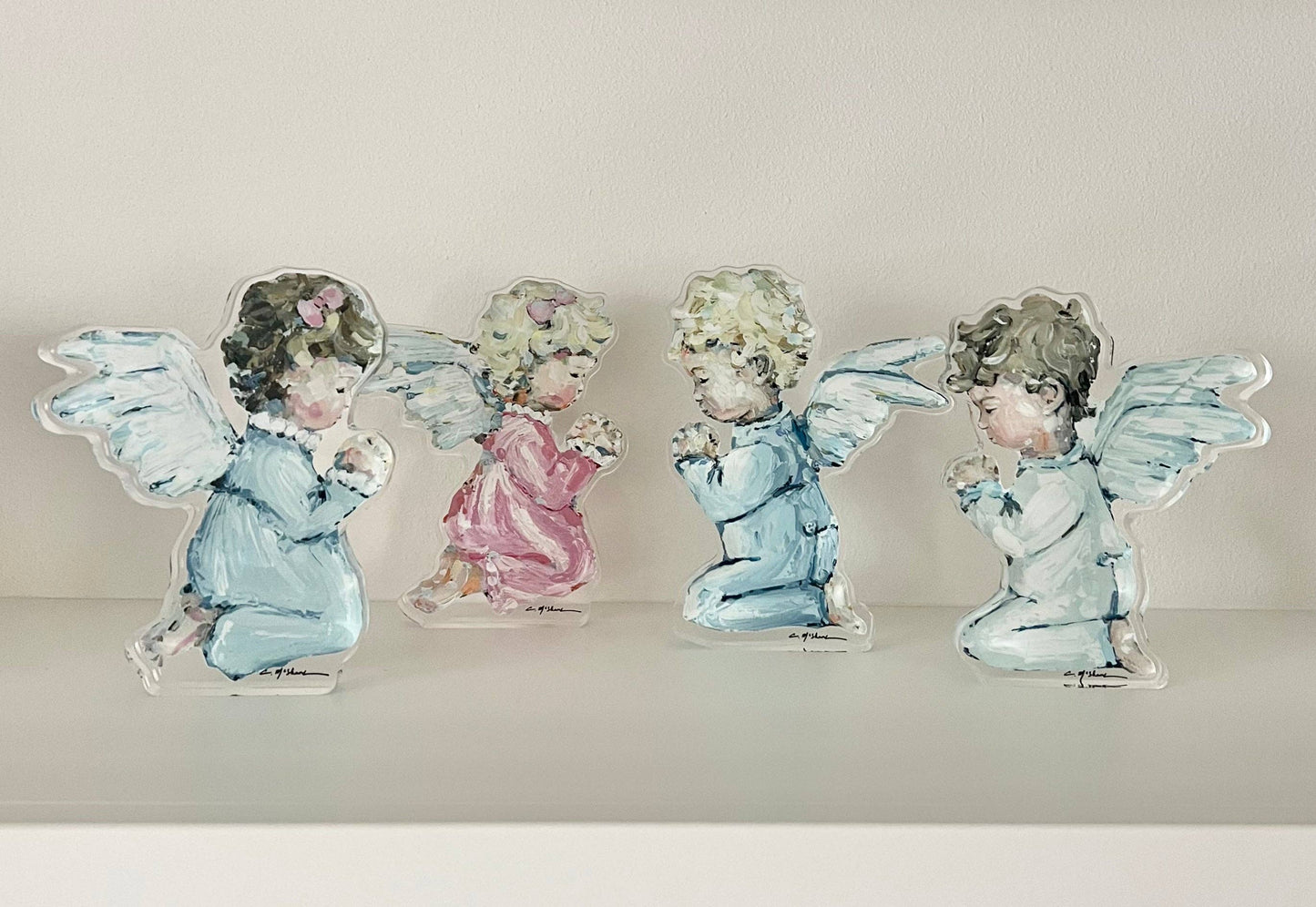 "Tiny Wings I" acrylic shelfie: Large