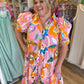 "Hey There, Delilah" Poplin Artist Midi Dress