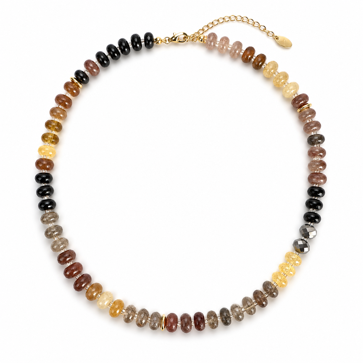 Amber Garden Beaded Necklace