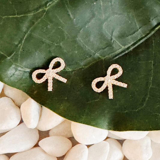 Mini Bow Stud Earrings