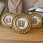 Mini Beaded Gold Picture Frames