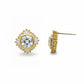 Radiant Crown Stud Earrings