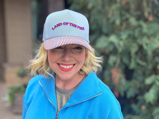 "Land of the Free" Embroidered Baseball Cap