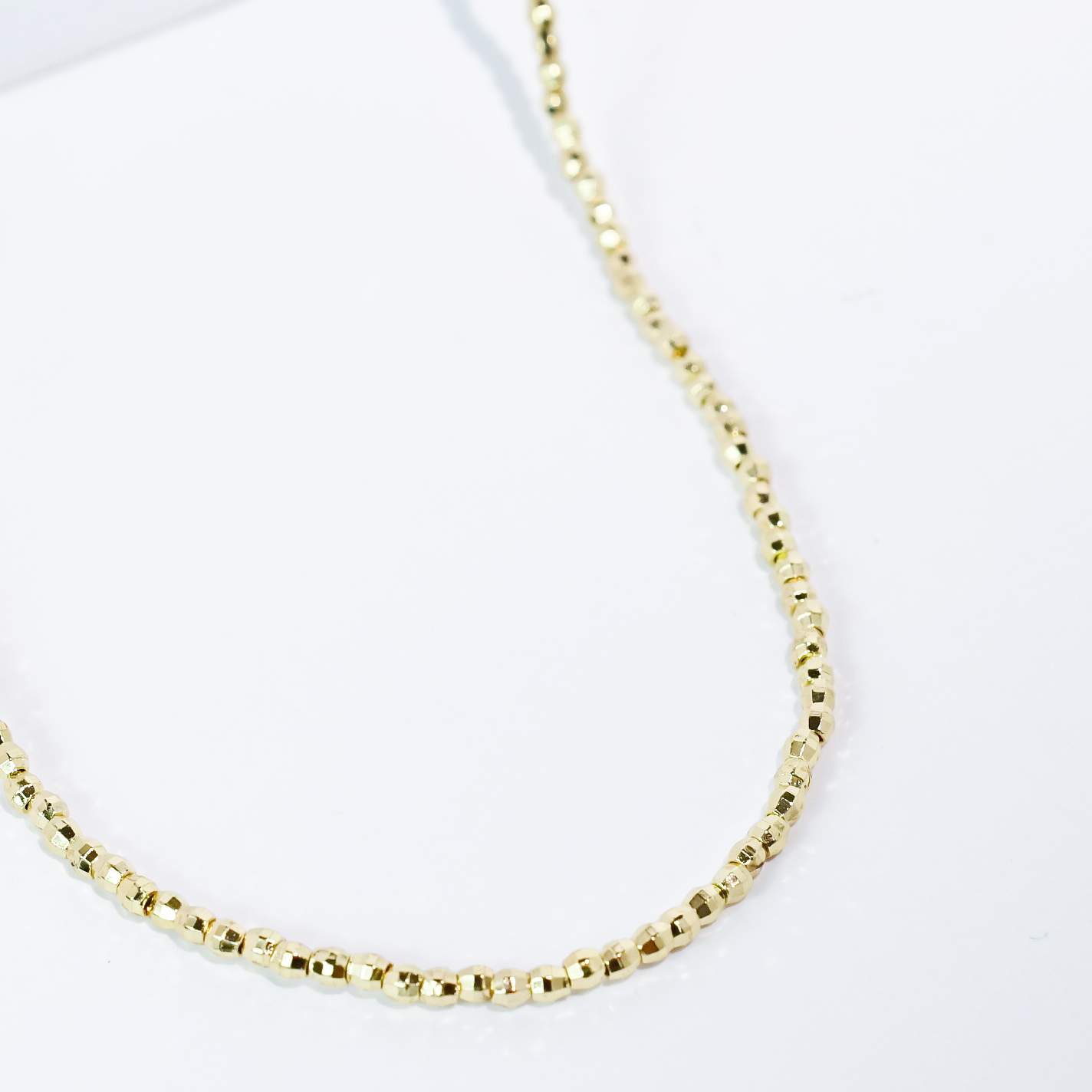 Golden Whisper Beaded Necklace