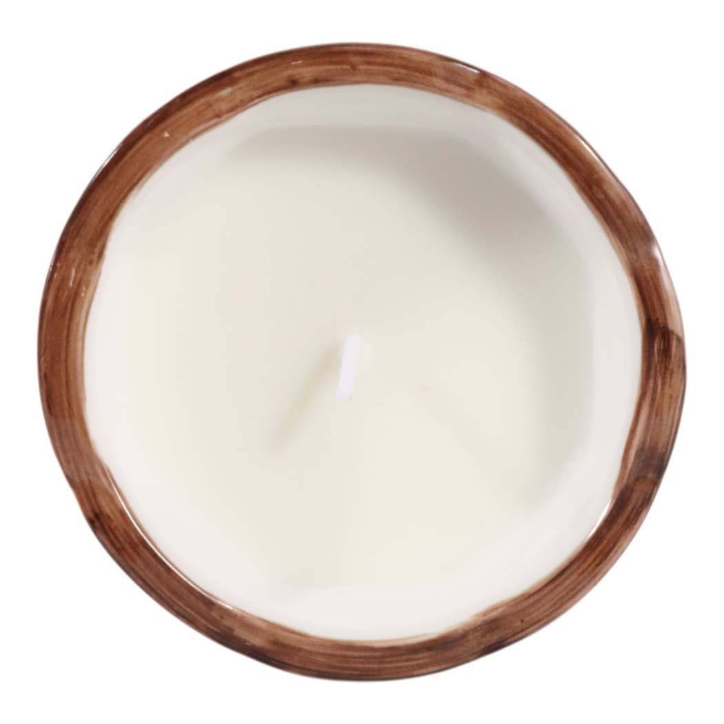 Plumeria Brown Chinoiserie Candle