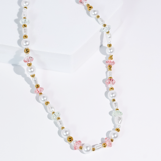 Blush Belle Beaded Necklace
