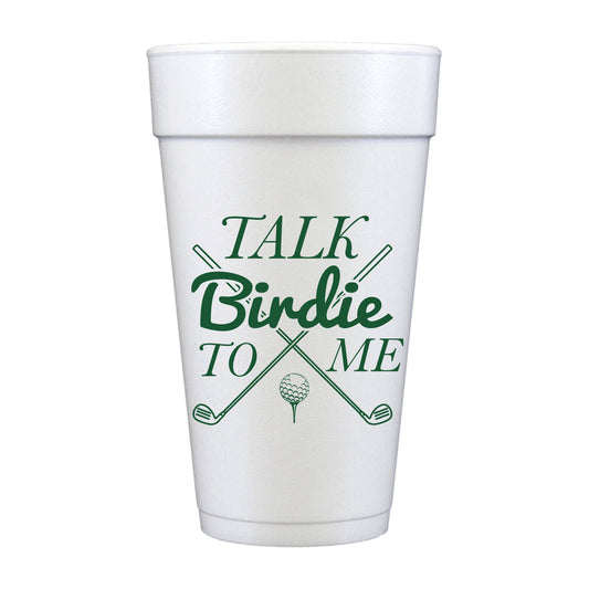 "Talk Birdie To Me" Golf Foam Cups