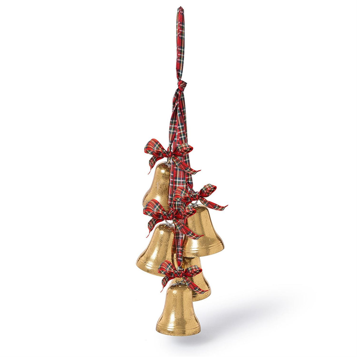 Christmas Tartan Hanging Bells