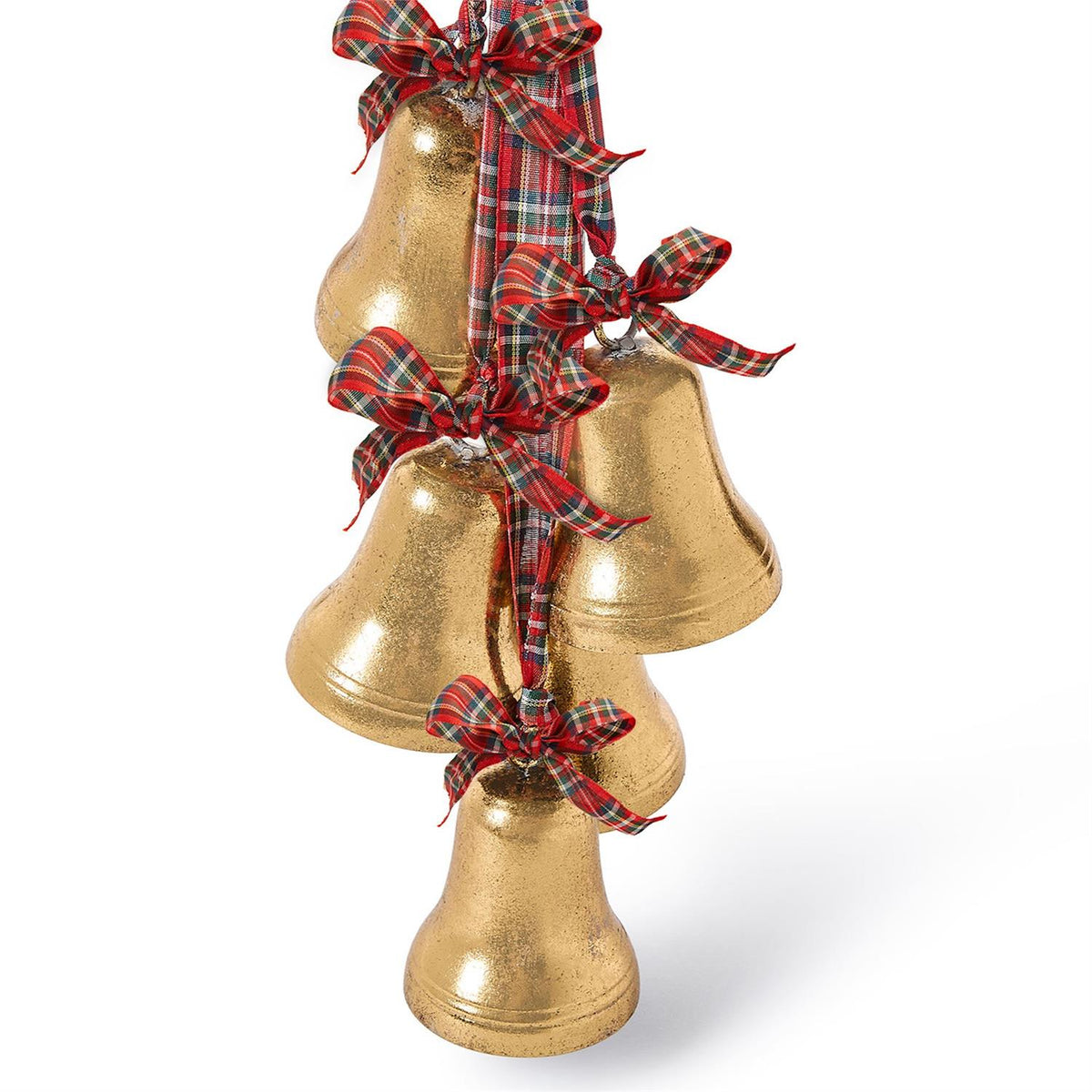 Christmas Tartan Hanging Bells
