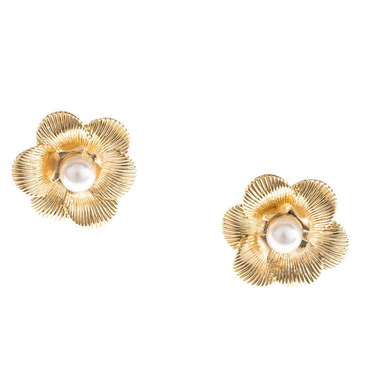 Pearls & Posies Stud Earrings