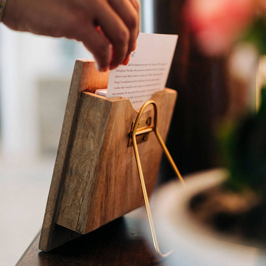 “When I Rise & Rest Give Me Jesus” Wooden Clipboard