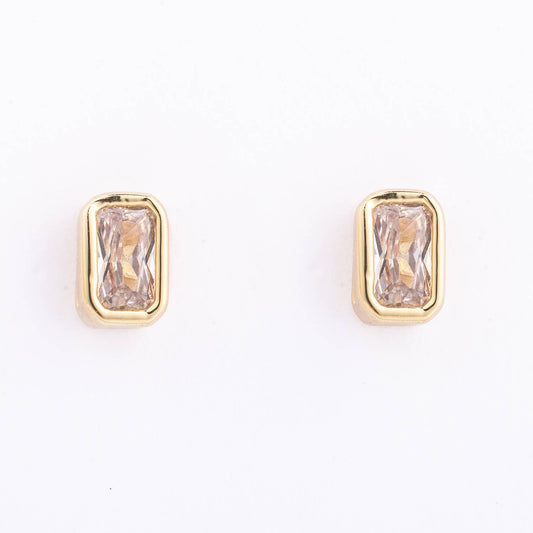 Katie Rectangle Gem Earrings